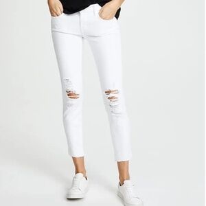 J Brand Alana Distressed Blanc Jeans